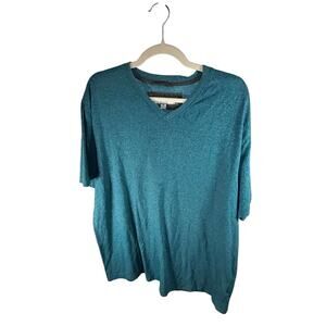 PD&C Mens V-Neck  Green Tee Shirt 2XL